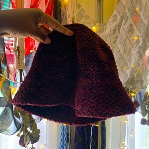 Dark purple bucket hat